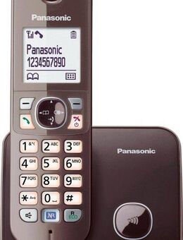 Panasonic KX-TG6811GS Schnurloses DECT-Telefon (Mobilteile: 1, mit Anrufer- und Wahlsperre)