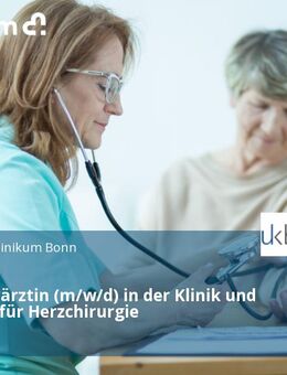 Oberarzt*ärztin (m/w/d) in der Klinik und Poliklinik für Herzchirurgie - Bonn