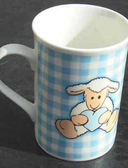 Porzellan Becher Schaf Lamm Herz Tasse Mug designed by Sunkid 3,- - Flensburg