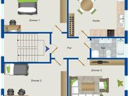 Gemütliche 3-Zimmer-Wohnung in Trier-Kürenz / Dachgeschosswohnung (im 2. OG) mit Einbauküche / ohne Balkon - Trier