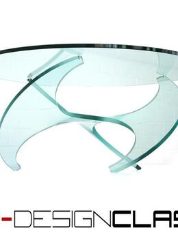 wie neu! Knut Hesterberg für Ronald Schmitt Propeller Glas Tisch Couchtisch Vintage neue Glasplatte! - Hamminkeln Zentrum