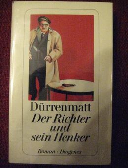 Spannender Kriminalroman „Der Richter und sein Henker“ von Friedrich Dürrenmatt, Diogenes Verlag AG Zürich, stammt 1985, 181 Seiten, ISBN: 3257225350, zum Schutz für weiteren Gebrauch schon eingebunden, sehr guter Zustand, 3,- € - Unterleinleiter