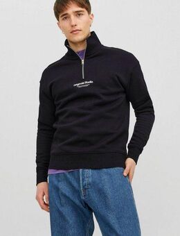 Jack & Jones Sweatshirt JORVESTERBRO SWEAT QUARTER ZIP HN NOOS im Troyer-Look