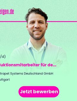 Produktionsmitarbeiter (m/w/d) für den Bereich Mischen von Vormischungen (Pulvermischungen) - Tübingen