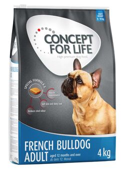 Concept for Life Französische Bulldogge Adult - Sparpaket: 2 x 4 kg