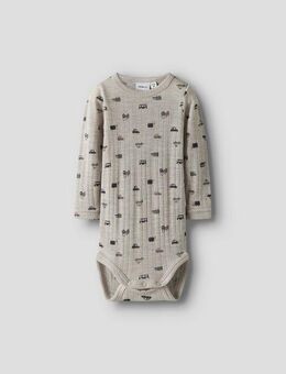 Name It Langarmbody NBMWANG WOOL NEEDLE LS BODY NOOS aus reiner Merinowolle