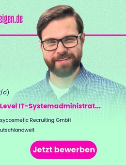 3rd-Level IT-Systemadministrator (m/w/d) - Berlin Mitte