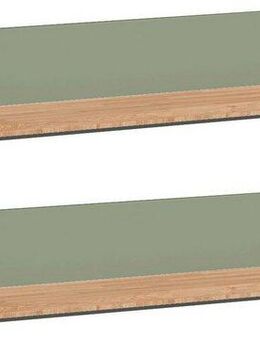 Home affaire Wandregal Ribe,2er Set,teilmassiv mit massiver Ablagefläche, Breite: je 90 cm, Set 2-tlg., Ablageflächen Eiche massiv