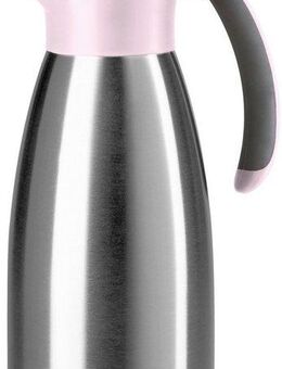Emsa Isolierkanne Soft Grip, 1 l, (1-St), Quick Tip Verschluss, rutschfester Halt, 12 h heiß, 24 h kalt