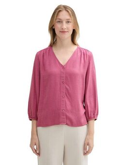 TOM TAILOR Klassische Bluse in Melange-Optik
