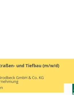Bauleiter Straßen- und Tiefbau (m/w/d) - Metzingen