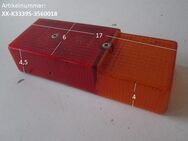 Oldtimer-Rückleuchte/Rücklicht Wohnwagen nur Lampenglas ohne Sockel (rot K33395 356 0018 / orange) gebraucht (Hecklicht/Heckleuchte/Lampe/Leuchte/Rücklicht/Rückleuchte) - Schotten Zentrum