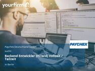 Backend Entwickler (m/w/d) Vollzeit / Teilzeit - Berlin