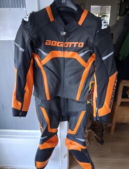 Lederkombi Schwarz/Orange gr.52 - Rösrath