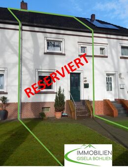 RESERVIERT "Zentral und ruhig Wohnen" - anspechendes Reihenmittelhaus mit Stellplatz in der Kamp-Lintforter Altsiedlung - Kamp-Lintfort