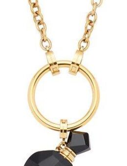 LEONARDO Kette mit Anhänger Halskette Delica Clip&Mix, mit Achat