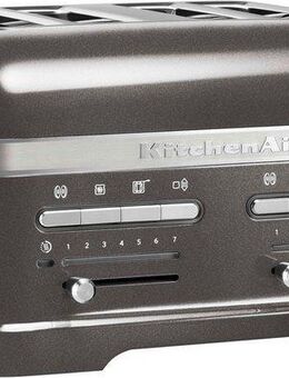 KitchenAid Toaster Artisan 5KMT4205EMS MEDALLION-SILBER, 4 kurze Schlitze, für 4 Scheiben, 2500 W, mit Sandwichzange