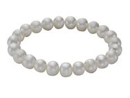Zeeme Armband Süßwasserzuchtperlen weiß 8-8,5mm