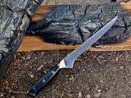 Ausbeinmesser aus Damaststahl | Metzgermesser | Küchenmesser | Damastmesser | Handgefertigt - rasiermesserscharf | G10 - Messergriff - Sinsheim