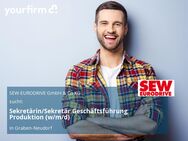 Sekretärin/Sekretär Geschäftsführung Produktion (w/m/d) - Graben-Neudorf