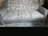 Sofa, 2 sessel, couch, grau, möbel, wohnstube, 3 sitzer - Erfurt