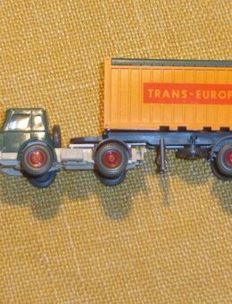 Wiking, 526/12, Sattelzug mit Container - Rösrath