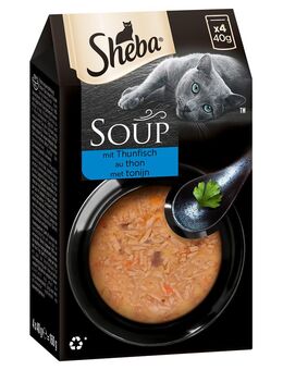 Sparpaket 80 x 40 g Multipack Sheba Classic Soup Frischebeutel - mit Thunfisch