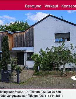 Solides, freistehendes 1-2 Familienhaus mit vielen Nutzungsmöglichkeiten/Ausbaumöglichkeiten und großem Garten - Nieder-Olm