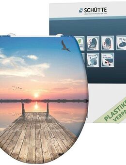 Schütte WC-Sitz SUNSET SKY, bruchsicher und kratzfest, Absenkautomatik, Standardmaß