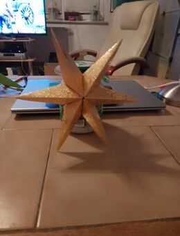 Sechszackiger Stern 20 cm gold - Augsburg