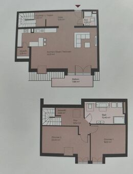 Einzugsbereit! Gemütliche 3 Zi.-Maisonette-Wohn. mit riesigen Wohn-Esszimmer! (WE6) Nur 0,5% Prov.! - Saulheim