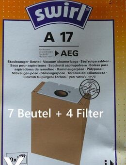 Swirl Stubsaugerbeutel A17 für AEG und Privileg - Niederfischbach