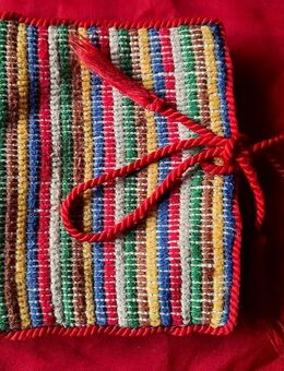 Vintage Taschentuch Tasche, Handarbeit - Niederfischbach