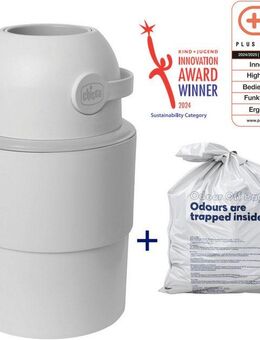 Chicco Windeleimer Odour Off, inkl. 1 Pack Müllbeutel Odouzr off, teilweise aus recyceltem Material