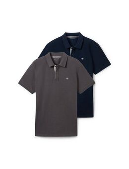 TOM TAILOR Poloshirt (Packung, 2-tlg) im Doppelpack