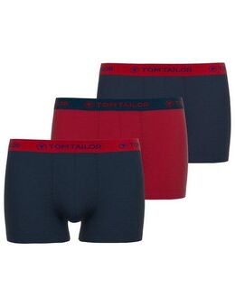 TOM TAILOR Boxershorts (3er-Pack) weich, bequem, eng, elastisch, atmungsaktiv Logobund, Baumwollmix