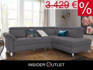 Ecksofa ❤ 245x194cm Grau Schlaffunktion Bettkasten Federkern - Köln
