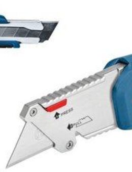 Bosch Professional Cuttermesser (1600A016BM), (Set, 2-tlg), bestehend aus Universal- und Klappmesser