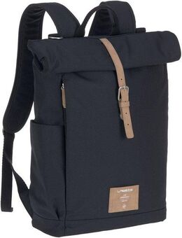 LÄSSIG Wickelrucksack Green Label, Rolltop, night Blue, PETA-approved vegan, zum Teil aus recyceltem Material