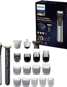 Philips Multifunktionstrimmer Series 9000 MG9553/15, All-in-One Trimmer, 20-in-1 für Gesicht, Körper und Kopfhaare