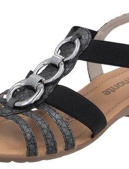 Remonte Riemchensandale, Keilabsatz, Sommerschuh, Sandalette mit Gummizügen