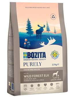 Bozita Dog Purely Grain Free Elch Puppy & Junior Large - 2,5 kg