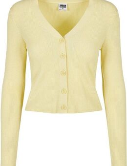 URBAN CLASSICS Strickjacke Urban Classics Damen Ladies Short Rib Knit Cardigan (1-tlg)