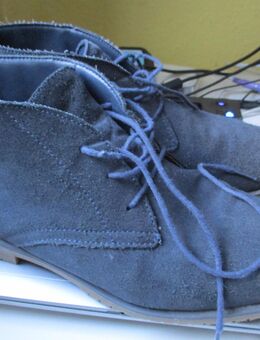 Dunkelblaue Wildleder-Schuhe, Herrenboots Gr. 42 - Bonn