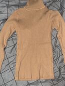 Rollkragenpullover in Sandfarbe Größe L in 16278