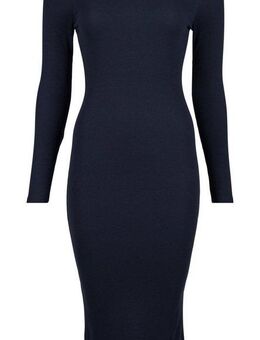 URBAN CLASSICS Shirtkleid Urban Classics Damen Ladies Off Shoulder Longsleeve Rib Dress (1-tlg)