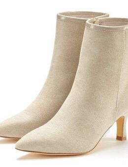 LASCANA Stiefelette High-Heel Ankle Stiefel in Denim-Optik VEGAN