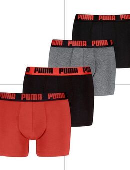 PUMA Boxershorts PUMA MEN EVERYDAY BOXER 4P ECOM (Packung, 4er Pack) mit breitem Logo-Webbund