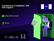 Teamleiter:in IT Helpdesk / End User Support - Berlin