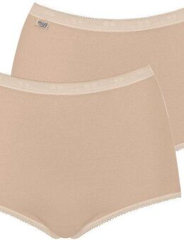 sloggi Maxislip Basic+ (2er Pack) perfekter Sitz, Baumwollmix, elastisch, weiche Nähte